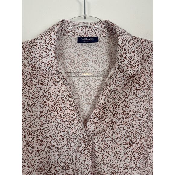 Saint James Popover Blouse Shirt Women’s S/M Tory Top $219 - Picture 4 of 12